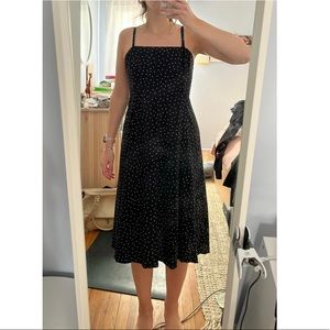 Gap Polka Dot Smocked Midi Dress